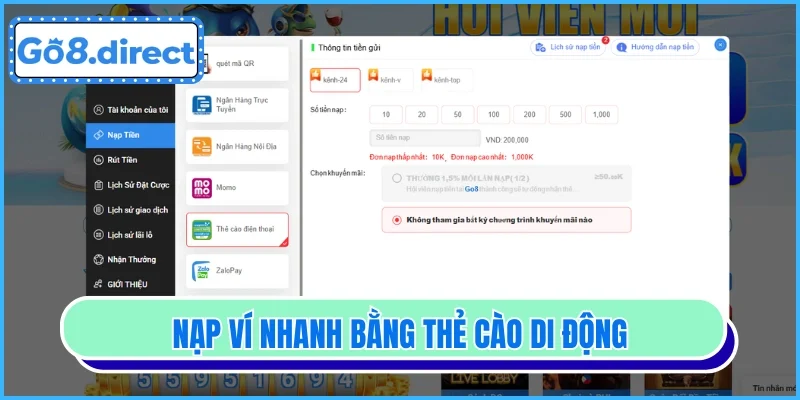 Nạp Tiền mb88 - Nhanh Gọn, Tiện Lợi Với Đa Hình Thức