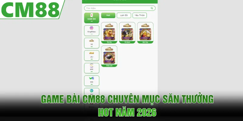 Game Bài CM88 | Săn Jackpot Khủng, Thắng Lớn Mỗi Ngày